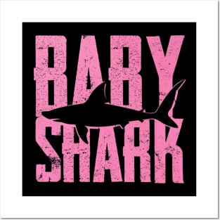 Baby Shark Funny Daddy Mama Grandma Posters and Art